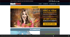 Desktop Screenshot of netbet.it