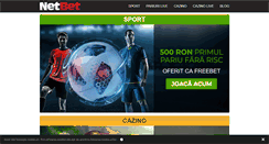 Desktop Screenshot of netbet.ro